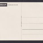 Schweiz Flugpost Ansichtskarte Swissair Douglas DC-6B Passagierteil intr Foto AK