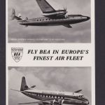 Flugpost Ansichtskarte British European Airways Elizabethan Class Aeroplane