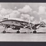 Flugpost Ansichtskarte Lufthansa Lockheed Super G Constellation inter. Foto AK