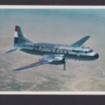 Flugpost Ansichtskarte KLM Fluggesellschaft Niederlande Convairliner inter.