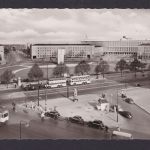 Flugpost Ansichtskarte Flughafen Berlin Tempelhof Platz der Luftbrücke Denkmal
