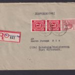 Briefmarken All. Besetzung Gemeinschaft R Brief Not R Zettel helle 60er Neustadt
