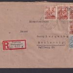 Briefmarken All. Besetzung Gemeinschaft R-Brief MIF Hamburg Blankenes Schleswig