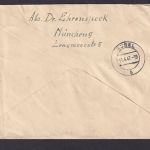 Briefmarken All. Besetzung Gemeinschaft R-Brief apptierter Stempel München 1947