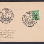 Briefmarken All. Besetzung Gemeinschaft SST Thum Volkskunst Ausstellung 1946