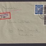 Briefmarken Besetzung Gemeinschaft Not R Zettel Chemnitz Euba Landpoststempel
