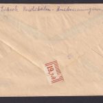 Briefmarken All. Besetzung Gemeinschaft Zensur Brief EF 24 Pfg. Lübeck Halle