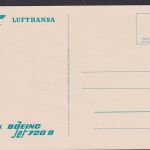 Flugpost Ansichtskarte Lufthansa Boing 720 B Flugzeug