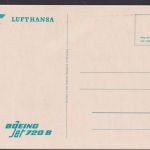 Flugpost Ansichtskarte Lufthansa Boing 720 B
