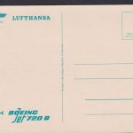 Flugpost Ansichtskarte Lufthansa Boing 720 B Flugzeug