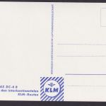 Flugpost airmail Ansichtskarte KLM Flugzeug Douglas DC 6B Niederlande