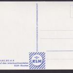 Flugpost airmail Ansichtskarte KLM Flugzeug Douglas DC 6 B Niederlande