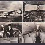 Ansichtskarte Langenbernsdorf Sachsen Werdau Werdauer Wald Flugzeug Cockpit