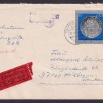 DDR Eilboten Brief EF 3043 Münzen Städtetaler Oberlungwitz Heilbronn Frankenbach