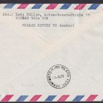 DDR Flugpost 25 Pfg. Olympia Leipzig BPA Sonderflugverkehr Herbstmesse Mailand