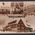 Ansichtskarte Altenberg Sachsen Erzgebirge Winter Schnee Stadtcafe