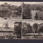 Ansichtskarte Ballenstedt Sachsen Anhalt Harz Friedenspark Forstfachschule n.