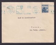 Europa Tschechoslowakei mit blauem Masch.St. Prag 25 mit Wappen 4.6.1938