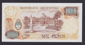 Banknote Geldschein Argentinien Südamerika 1000 Pesos Top Erhaltung UNC