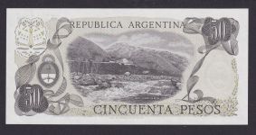 Banknote Geldschein Argentinien Südamerika 50 Pesos Top Erhaltung UNC