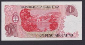 Banknote Geldschein Argentinien Südamerika 1 Pesos Top Erhaltung