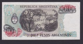 Banknote Geldschein Argentinien Südamerika 10 Pesos Top Erhaltung