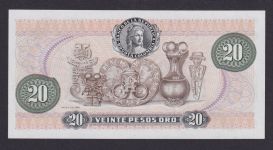 Banknote Geldschein Kolumbien 20 Pesos Übersee Südamerika Bogota Top-Erhaltung