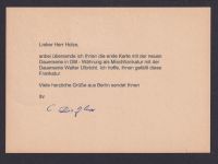 DDR Ganzsache P 76 Ulbricht ZuF BERLIN ZPF nach Wien Österreich Kat.-Wert 40,00