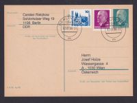 DDR Ganzsache P 76 Ulbricht ZuF BERLIN ZPF nach Wien Österreich Kat.-Wert 40,00