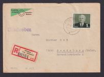 Briefmarken DDR Eilboten Brief Pieck IV 1 DM 622 Wismar vor Wendorf n Rendsdorf