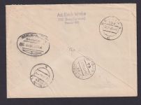 Bahnpost Eilboten Brief DDR Druckvermerk Burg Spreewald Berlin Görlitz via