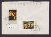Briefmarken Druckvermerk DDR R Brief MIF Finsterwalde Nach Partille Schweden