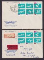 DDR Lot Sammlung Sport Zusammendrucke Briefe Wassersport Festpreis 30,00