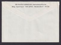 DDR R Brief mit Einschreibezettel 50 Pfg. Gebühr bezahlt Jena SbPA n Wermsdorf