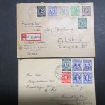 Bizone AM Post Sammlung Briefe Lot von 27 Stück undurchsucht.