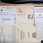 Bünde schönes Heimatlos von ca. 68 alter Rechnungen + Menukarten ca. 1903-1958
