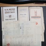 Bünde schönes Heimatlos von ca. 68 alter Rechnungen + Menukarten ca. 1903-1958