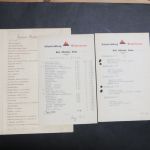Bünde schönes Heimatlos von ca. 68 alter Rechnungen + Menukarten ca. 1903-1958