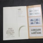 DDR 750 Jahre Berlin Stadt des Friedens selt. Falt - Gedenkblatt Marken + Blocks