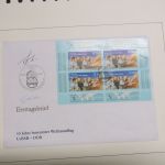 DDR 10 J. Weltraumflug FDC Autogramm Kommandant Valeri Bykowsky + Sigmund Jähn