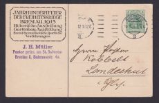 Briefmarken Deutsches Reich Ganzsache P 94 I 01 Breslau Jahrhundertfeier K.58,00
