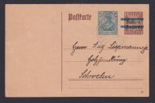 Briefmarken Deutsches Reich Ganzsache P 133 I 02 nach Schwelm Kat.-Wert 60,00