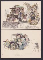 Ansichtskarte Auto Automobil Mercedes Benz 10 Karten Original Umschlag Reklame