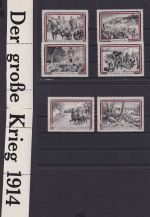 Militaria Deutsches Reich I. Weltkrieg Künstler Vignetten sign. L. Berwald