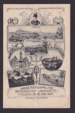 Briefmarken Bayern Privatganzsache PP 15 C 133 01 Freising 42. Wanderversammlung