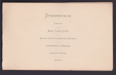 Jugendstil Bünde Westfalen Speisekarte Menukarte August Wilhelm Cordes