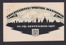 Hannover Philatelie Deutsches Reich Privatganzsache Philatelistenwoche mit SST