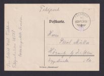 Besetzung Polen Generalgouvernement Postkarte Feldpost Nr. 828 Hörnitz Zittau