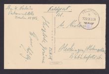 Besetzung Polen Generalgouvernement Feldpost Nr. 722 Ansichtskarte Lublin Schloß
