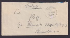 Besetzung Polen Generalgouvernement Feldpost Brief stummer St. Feldpost Nr 14819